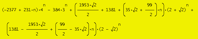 exact formula by Vaclav Kotesovec